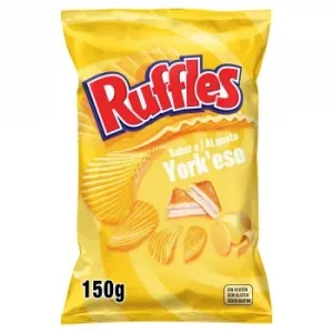 Patatas Fritas Onduladas Sabor York Queso Ruffles sin Gluten 150 G.