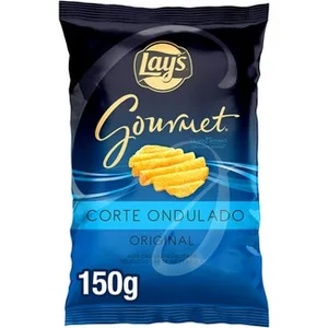 Patatas Fritas Sabor Original Corte Ondulado sin Gluten  Lay's Gourmet 150 G