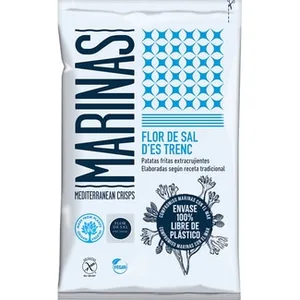 Patatas Fritas Sal Marina de Formentera Extracrujientes Receta Tradicional sin Gluten  Vicente Vidal Marinas 150 G