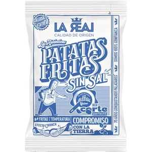 Patatas Fritas Seleccionadas y Elaboradas en Sartén sin Sal  la Real 145 G