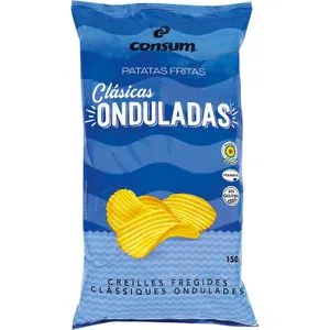 Patatas Onduladas Bolsa 150 Gr