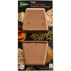 Paté a la Pimienta sin Gluten Pack 2 X 50 G  el Corte Ingles 100 G