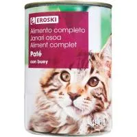 Paté con Buey para Eroski, Lata 400 G