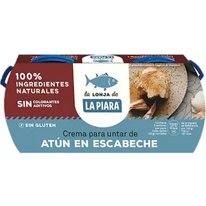 Paté Crema de Atún en Escabeche sin Gluten Pack 2 la Piara
