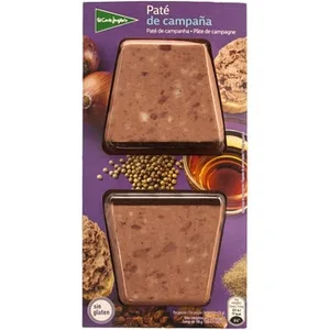 Paté de Campaña sin Gluten Pack 2 X 50 G  el Corte Ingles 100 G