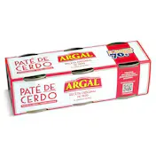 Paté de Cerdo Original Argal 3 X 83 G
