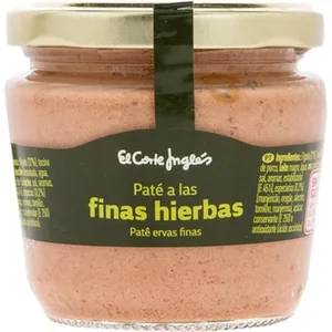 Paté de Hígado de Cerdo a las Finas Hierbas sin Gluten  el Corte Ingles 160 G