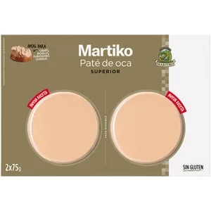 Paté de Oca Superior sin Gluten Pack 2  Martiko 75 G