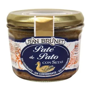 Jean Brunet Paté de Pato con Setas Frasco de 180 G.
