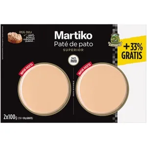 Paté de Pato Superior Pack 2 +33% Gratis Martiko