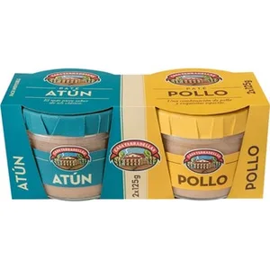 Paté de Pollo + Paté de Atún Pack 2  Casa Tarradellas 125 G