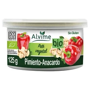 Alvime Pate Vegetal BIO de Pimiento y Anacardo 125 G.