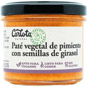 Paté Vegetal Pimiento Rojo con Semillas Girasol 110 Gr