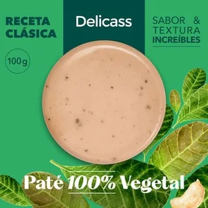 Paté Vegetal Receta Clásica sin Gluten sin Lactosa  Delicass 100 G