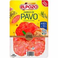 Chorizo de Pavo Elpozo, Bandeja 65 G