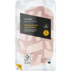 Pechuga de Pavo en Lonchas sin Gluten sin Lactosa  el Corte Ingles Selection 120 G