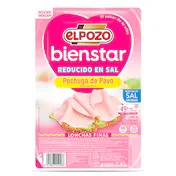 Pechuga de Pavo Reducida en Sal Elpozo Bienstar 65 G
