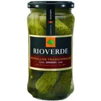 Pepinillos Grandes Rioverde, Frasco 180 G