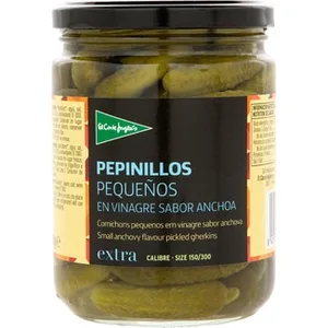 Pepinillos Pequeños en Vinagre Sabor Anchoa el Corte Ingles