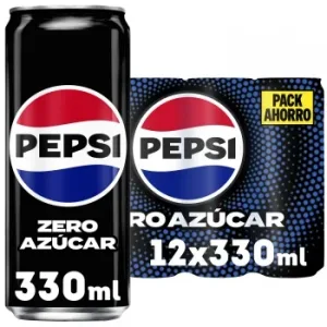 Pepsi Zero Azúcar Pack de 12 Latas de 33 Cl.
