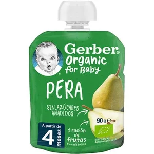 Pera Ecológica sin Azúcares Añadidos desde 4 Meses Gerber