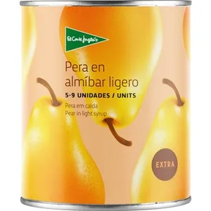 Pera Mitades en Almíbar Ligero  el Corte Ingles 480 G