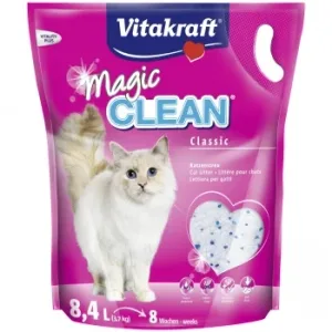 Perlas Absorbentes Higiénicas para Gato Magic Clean Vitakraft 8,4l 3,7 Kg