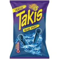 Aperitivo Picante Takis Blue Heat Takis, Bolsa 90 G
