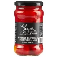 Pimiento de Piquillo Entero C/ Ajo Joyas del Valle, Frasco 220 G