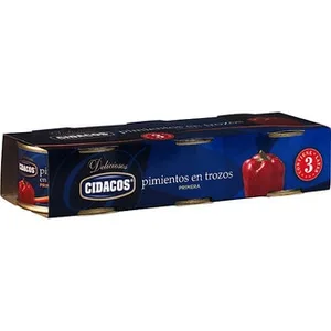 Pimientos en Trozos Primera Pack 3 Cidacos