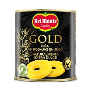 Piña en Su Jugo en Rodajas del Monte Lata 3 X 140 G