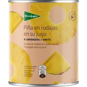 Piña en Su Jugo en Rodajas Pack 3  el Corte Ingles 139 G