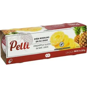 Piña en Su Jugo Pack de 3 3 X 140 Gr