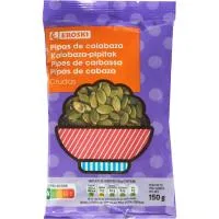 Pipa de Cabalaza Repelada Cruda Eroski, Bolsa 150 G