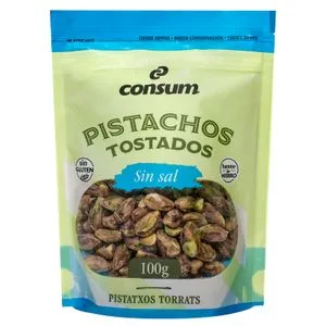 Pistachos Tostados sin Cáscara y sin Sal 100 Gr
