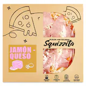 Pizza Artesana Jamón y Queso Squizzita 450 G