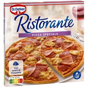 Pizza con Jamón Salami y Champiñones Speciale Dr.oetker Ristorante 330 G