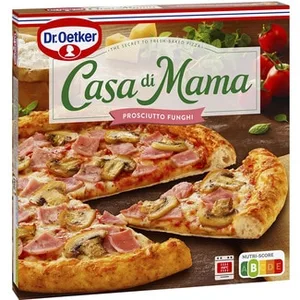 Pizza con Jamón y Champiñones Prosciutto Funghi Dr.oetker Casa DI Mama 405 G