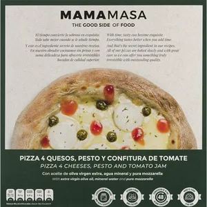 Pizza Cuatro Quesos con Pesto  Mamamasa 420 G