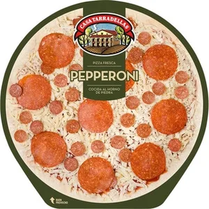 Casa Tarradellas Pizza Fresca de Pepperoni Cocida al Horno de Piedra Casa Tarradellas 400 G.