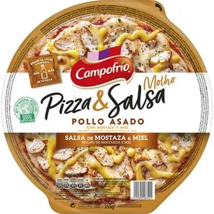 Campofrío Pizza de Pollo Asado con Salsa de Mostaza y Miel Campofrío 355 G.