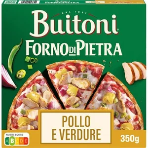 Pizza de Pollo y Verdura  Buitoni Forno DI Pietra 350 G