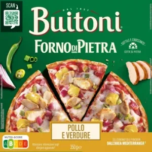 Pizza de Pollo y Verduras Forno Di Pietra Buitoni 350 G.
