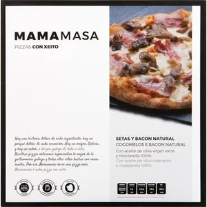 Pizza de Setas y Bacon  Mamamasa 435 G