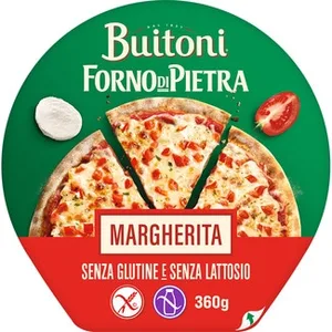 Pizza Margarita sin Gluten  Buitoni Forno DI Pietra 360 G