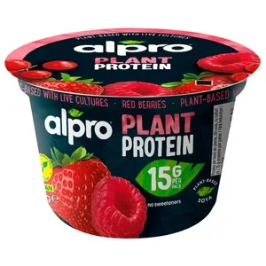 Alpro Plant Protein Especialidad de Soja con Frutos Rojos, Rico en Proteina 200 G.