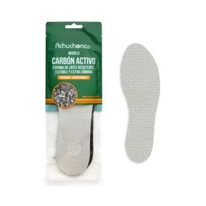 Plantilla Carbón Activo Antiolor Achuchonas, Resistente, Transpirable, Extra Cómoda, Talla 42/43.