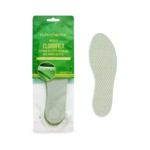 Plantillas Antiolor Clorofila Achuchonas, Aroma Mentol, Extra Comodidad, Talla 43/44.