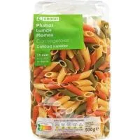 Plumas con Vegetales Eroski, Paquete 500 G