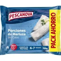 Porciones de Merluza del Cabo sin Piel Pescanova, Bolsa 700 G